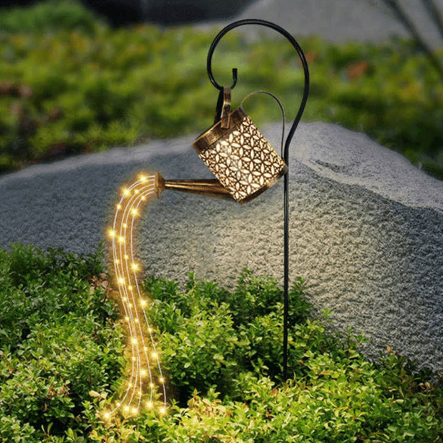 Regadera Solar Led Decorativa Impermeable Jardin Decoracion - Fliperex