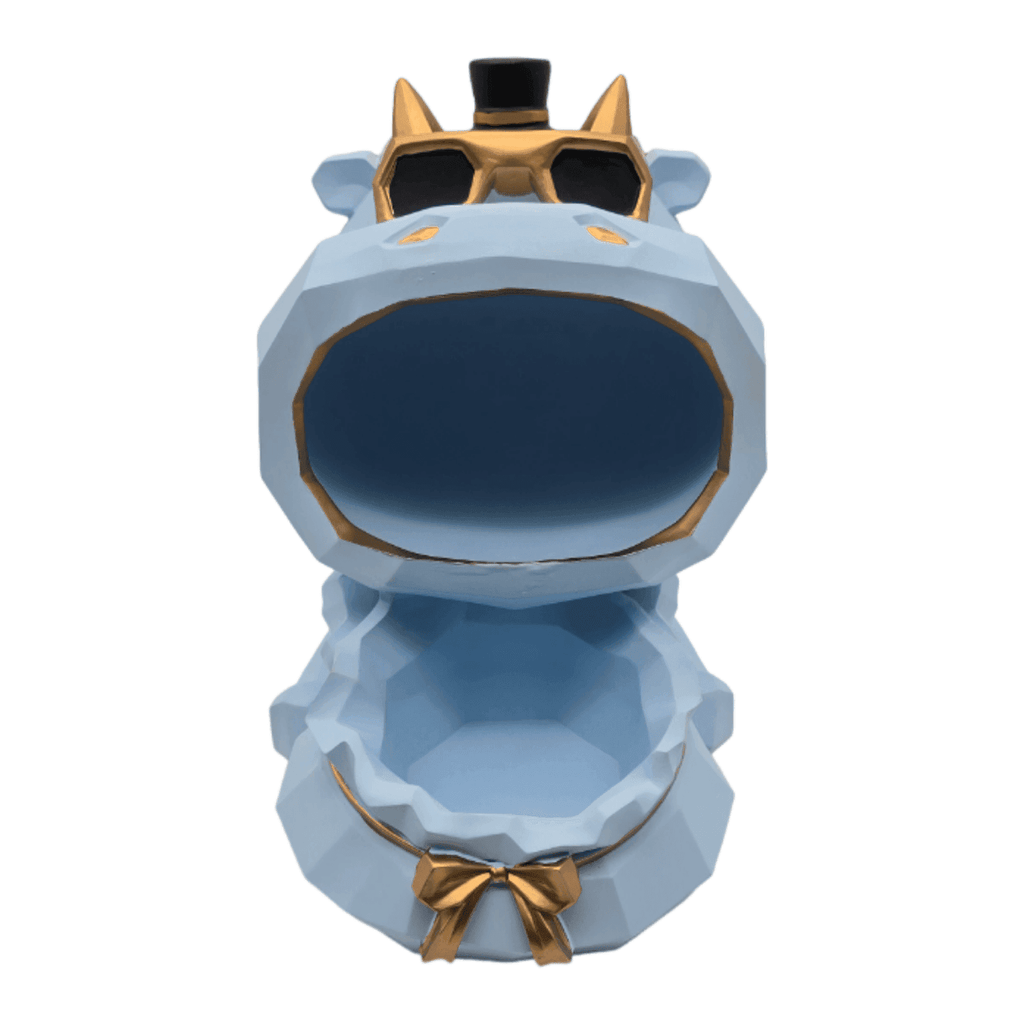 Escultura Decorativa Fortuna Porta Objetos Nordica Celeste - Fliperex