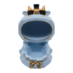 Escultura Decorativa Fortuna Porta Objetos Nordica Celeste - Fliperex