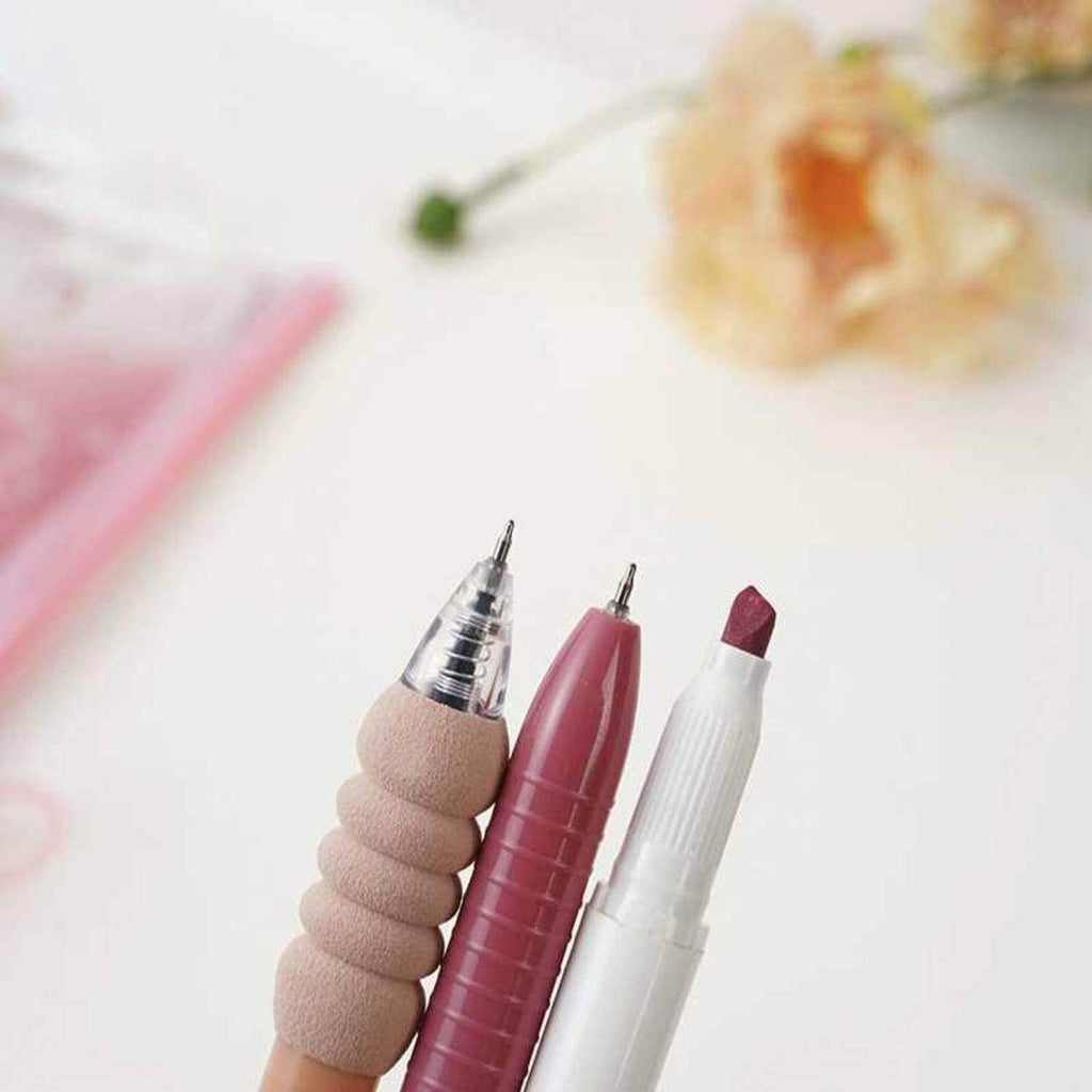 Set 3 Lapices Con Estuche Rosado Mas Accesorio Regalo - Fliperex