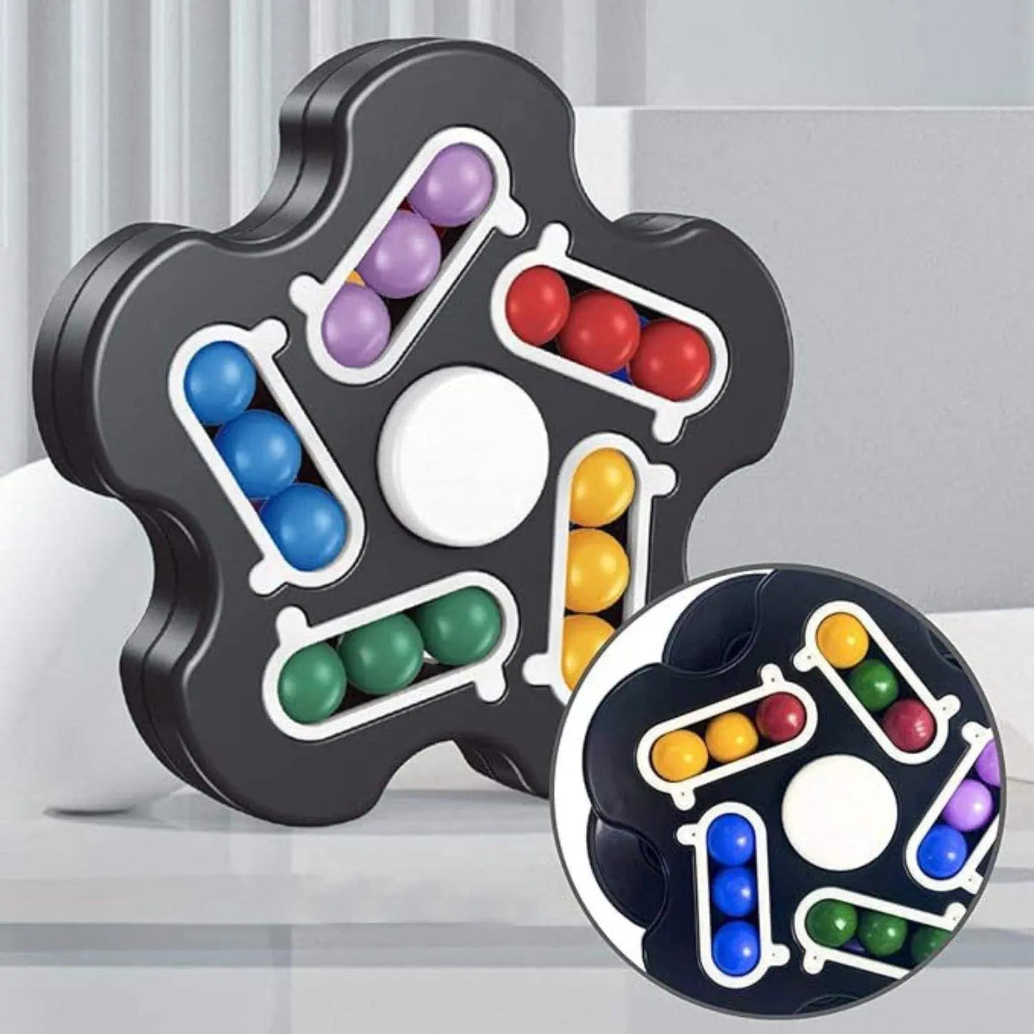 Magic Cube Tipo Fidget Spinner Juego Didactico Antiestres - Fliperex