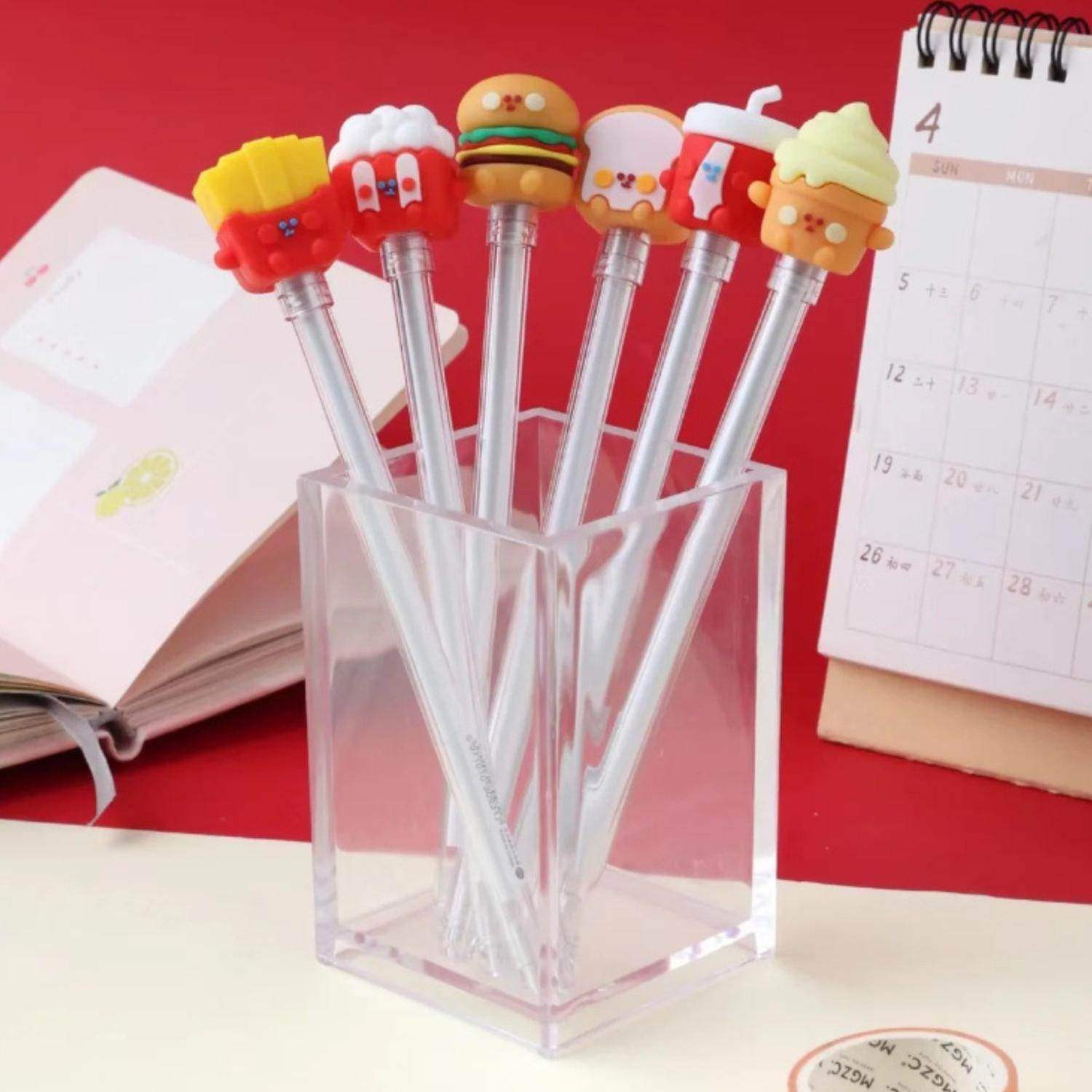 Set 6 Lapices De Alimentos Variados Kawaii Cute - Fliperex