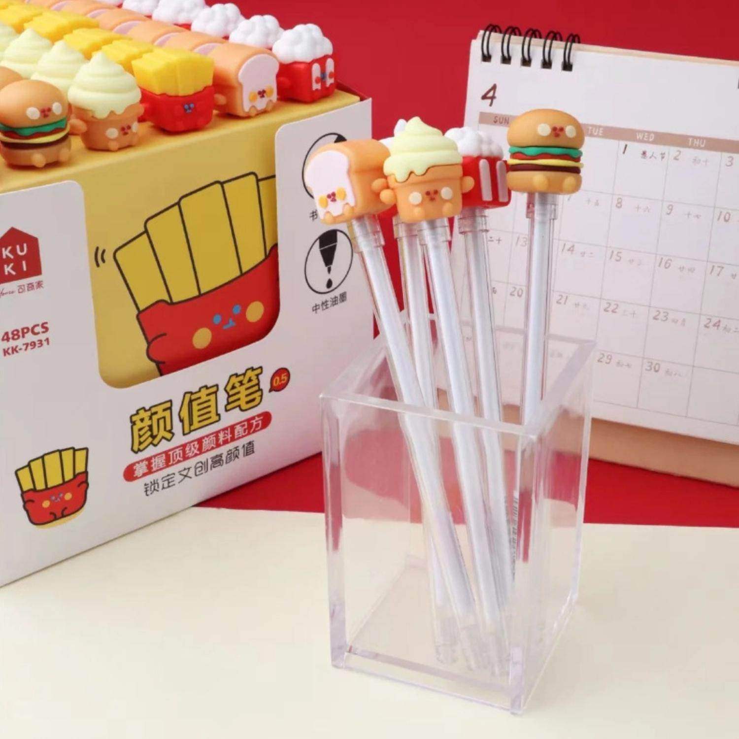 Set 6 Lapices De Alimentos Variados Kawaii Cute - Fliperex