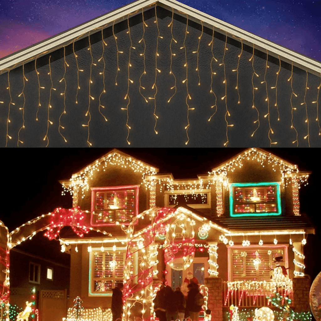 Cascada Luces Led Cortina Navidad Boda Matrimonio Fiestas - Fliperex