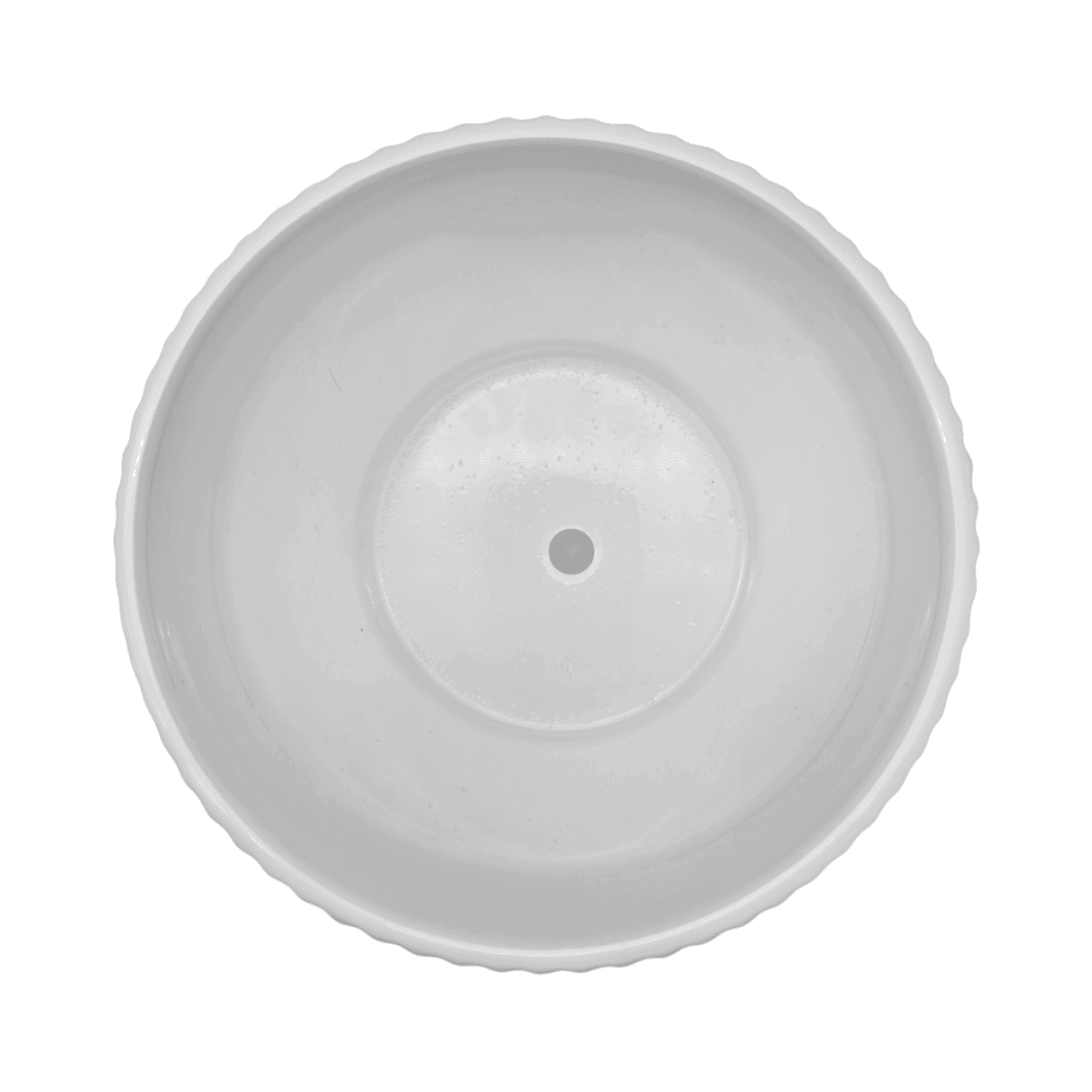 Macetero Maceta De Ceramica Copon Blanco Brillante L - Fliperex