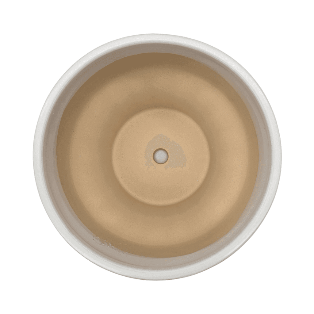 Set 3 Macetero Maceta De Ceramica Blanco Patrones Negro Alto - Fliperex