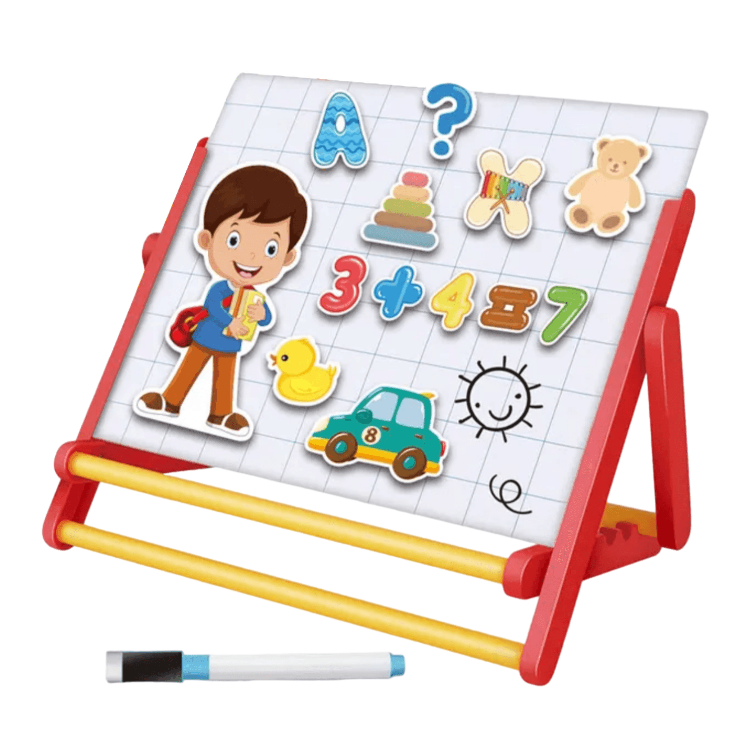 Pizarra Magnética Infantil Para Dibujar Tablero De Dibujo - Fliperex