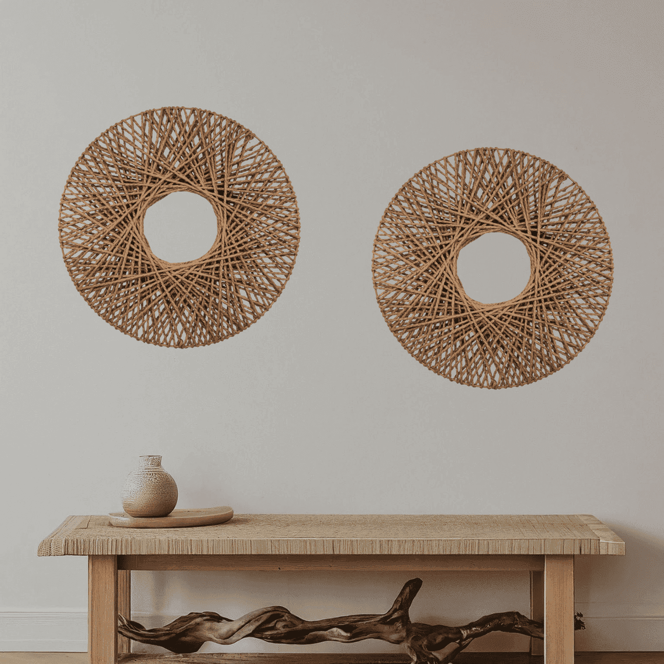 Circulo De Decoracion Colgante Hecho A Mano Living Terraza - Fliperex