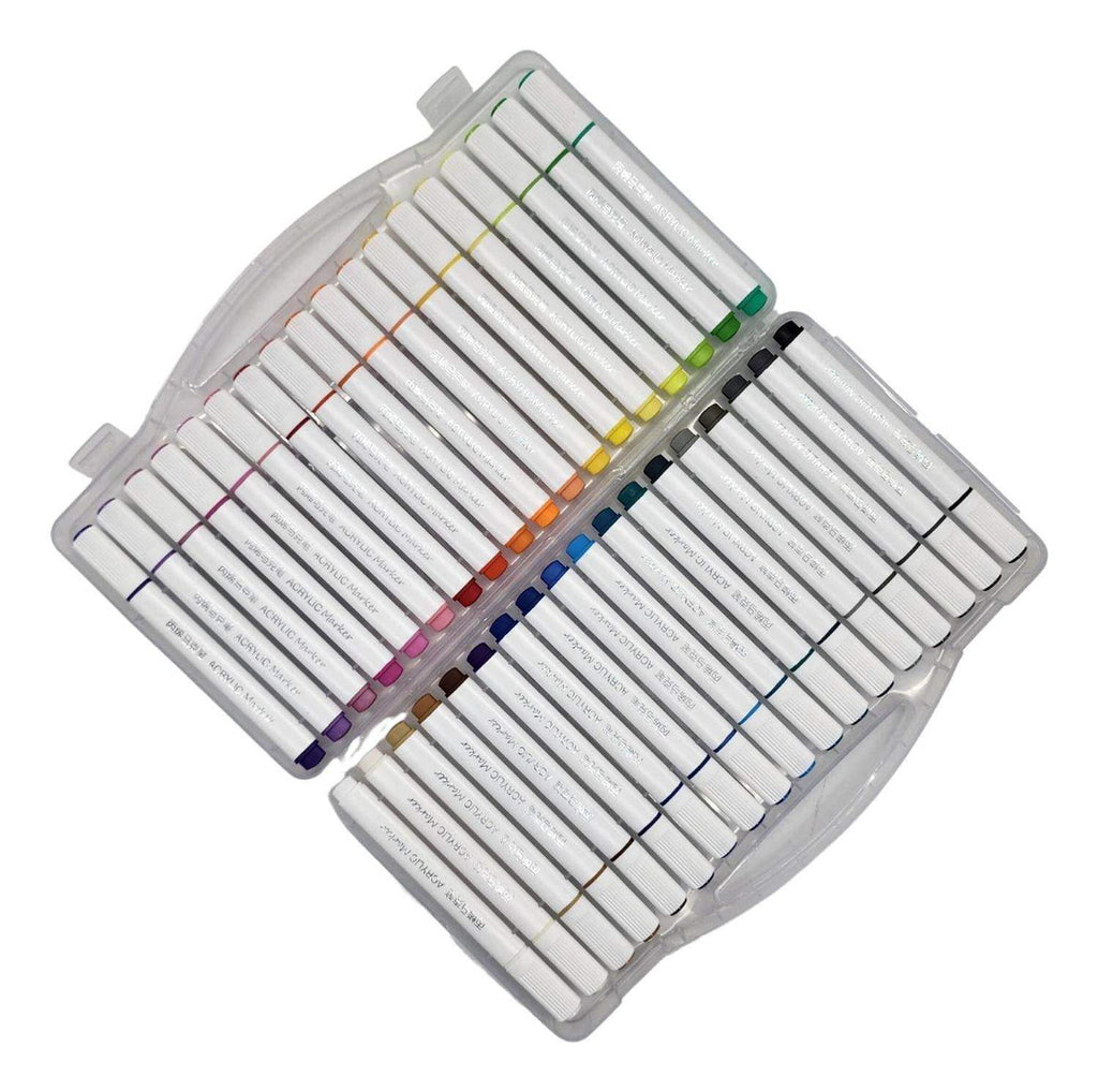 Set Marcadores Acrilicos 36 Lapices Calidad Arte Dibujo - Fliperex