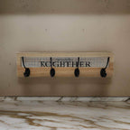 Perchero De Pared Con 4 Perchas Dobles Together - Fliperex