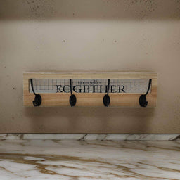 Perchero De Pared Con 4 Perchas Dobles Together - Fliperex