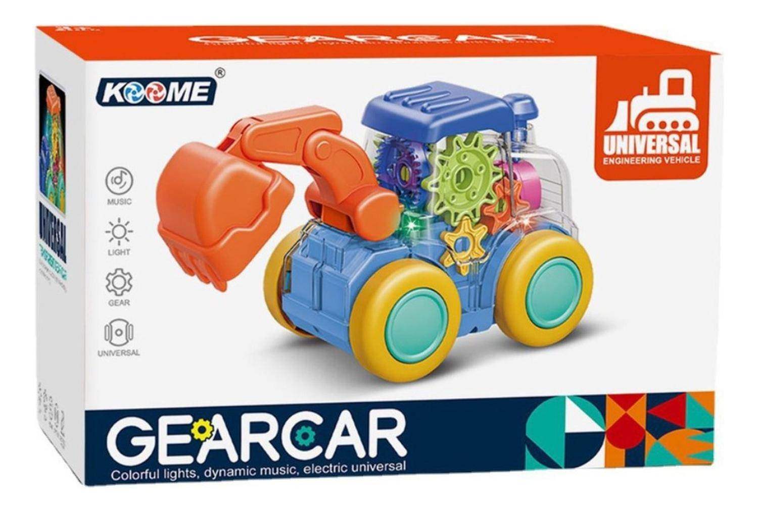 Juguete Maquina De Construcción Transparente Musical - Fliperex