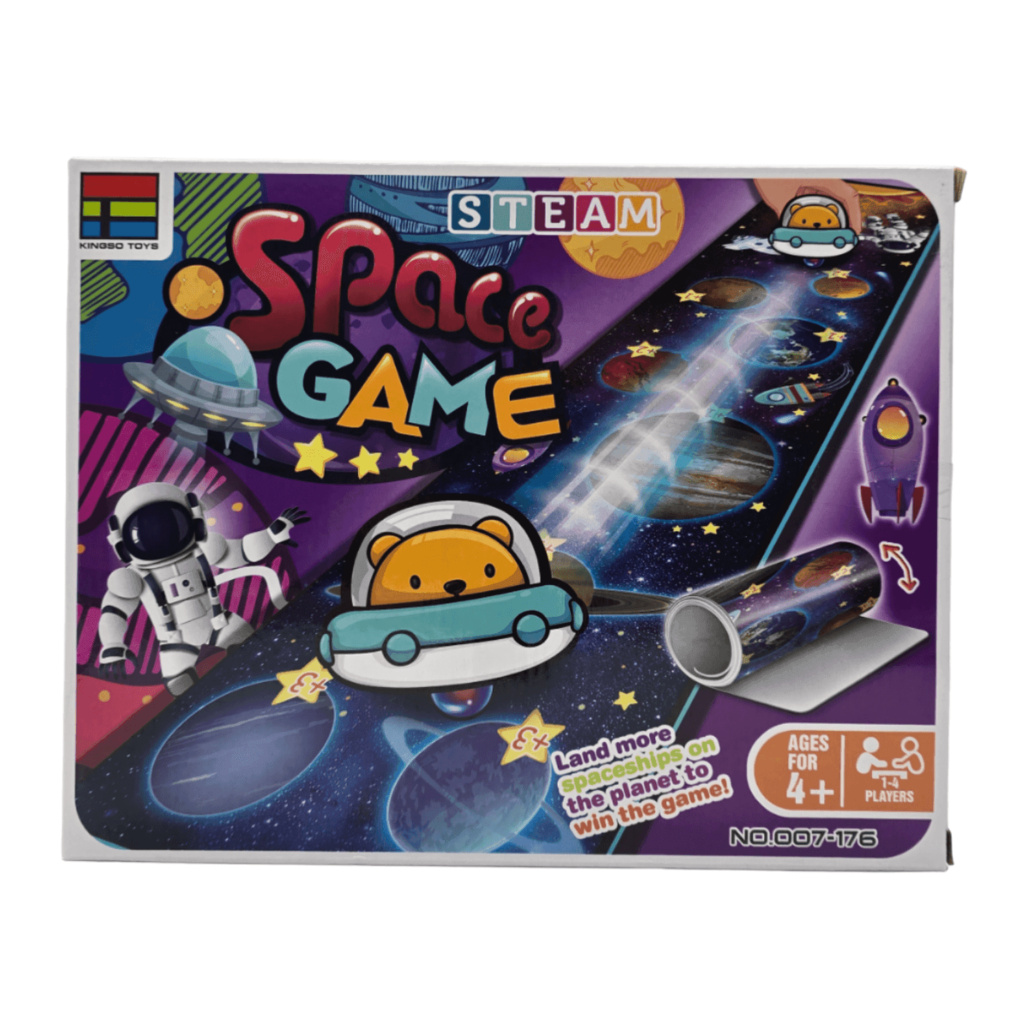 Alfombra De Lanzamiento Con Puntaje Juego Familiar Spacegame - Fliperex