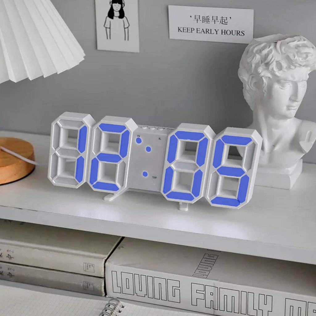 Reloj Despertador Digital Led 3d De Escritorio O Muro - Fliperex