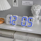 Reloj Despertador Digital Led 3d De Escritorio O Muro - Fliperex