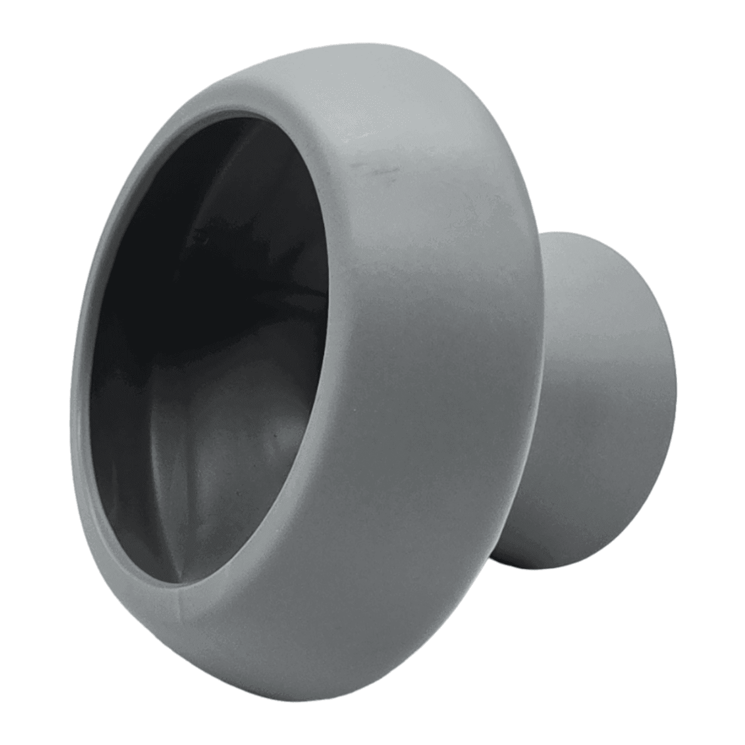 Macetero Maceta De Ceramica Con Forma De Seta Gris Deco - Fliperex