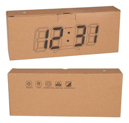 Reloj Despertador Digital Led 3d De Escritorio O Muro - Fliperex