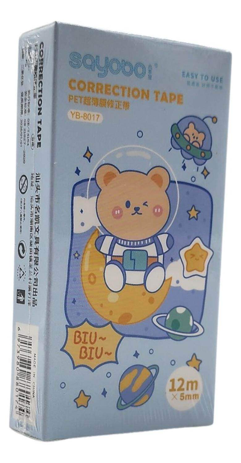 Corrector Cinta Diseño Kawaii Cute Varios Colores 12 Metros - Fliperex