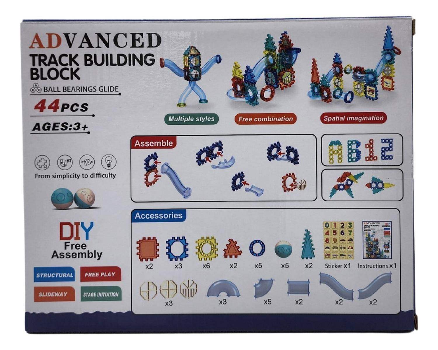 Set De Construccion Tobogan Carrera De Bolitas 44 Piezas - Fliperex