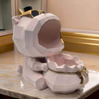 Escultura Decorativa Fortuna Porta Objetos Nordica Rosada - Fliperex