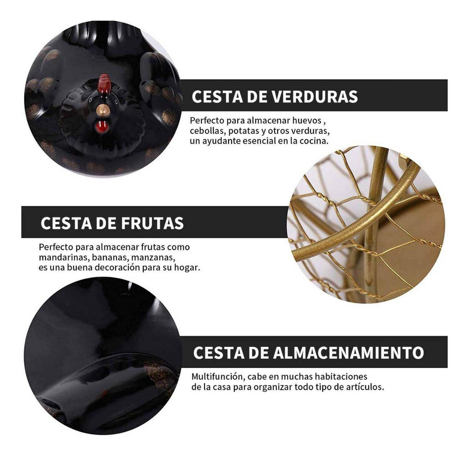 Gallina Decorativa Porta Huevos Cesta De Huevos - Fliperex