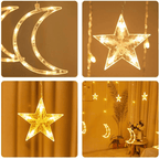 Cortina De Luces Cortina Led Luces Navideñas Guirnalda Luces - Fliperex