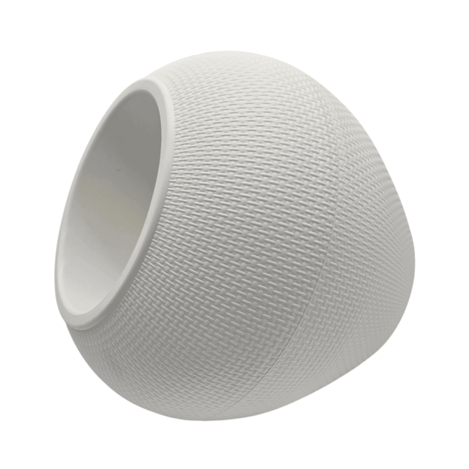 Set 3 Maceteros Plastico Redondo Ovalado Moderno Textura S - Fliperex