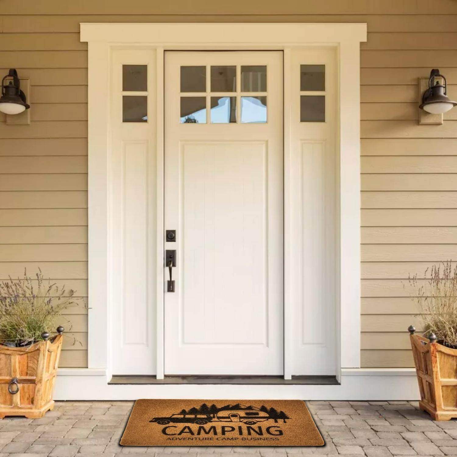 Alfombra Limpiapies Felpudo Alfombra De Entrada Camping - Fliperex