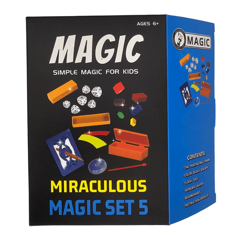 Set Juego De Magia y Trucos Clásico Para Niño Adulto Celeste - Fliperex