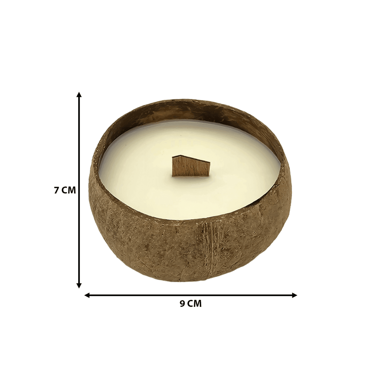 Vela Aromatica Ecologica En Cascara De Coco Cera De Soja - Fliperex