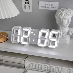 Reloj Despertador Digital Led 3d De Escritorio O Muro - Fliperex