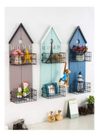 Cuadro Repisa De Madera 2 Niveles Decoración De Pared - Fliperex