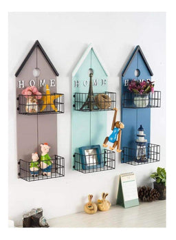 Cuadro Repisa De Madera 2 Niveles Decoración De Pared - Fliperex