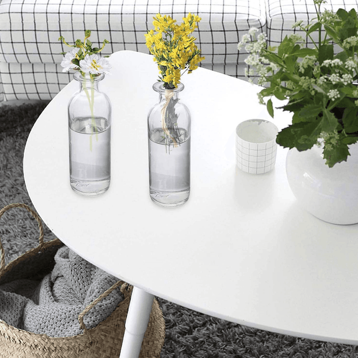 Florero Botella Decorativa De Vidrio Cristal Transparente - vista 2