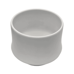 Macetero Maceta De Ceramica Elegante Blanco Liso Brillante M - Fliperex