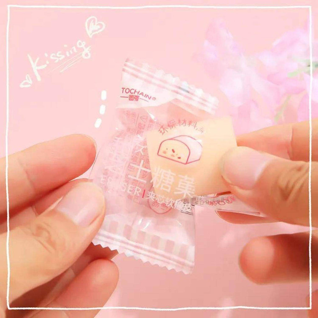 Set 3 Gomas De Borrar Cheese Candy Kawaii Cute - Fliperex
