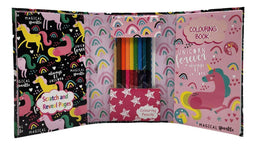 Set De Arte Para Niños Lapices Dibujos y Pizarra Colorear - Fliperex