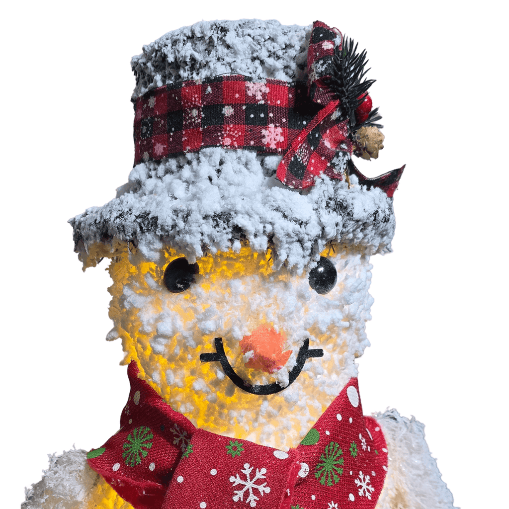 Muñeco De Nieve Navideño De Navidad 50 CM Luz Led Calida - Fliperex