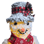 Muñeco De Nieve Navideño De Navidad 50 CM Luz Led Calida - Fliperex