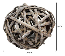 Esfera De Mimbre Para Decoración Pelotas De Mimbre Gris - Fliperex