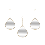 Set 3 Espejos De Pared Para Colgar De Gota Marcos De Espejos - Fliperex