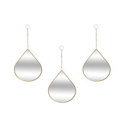 Set 3 Espejos De Pared Para Colgar De Gota Marcos De Espejos - Fliperex