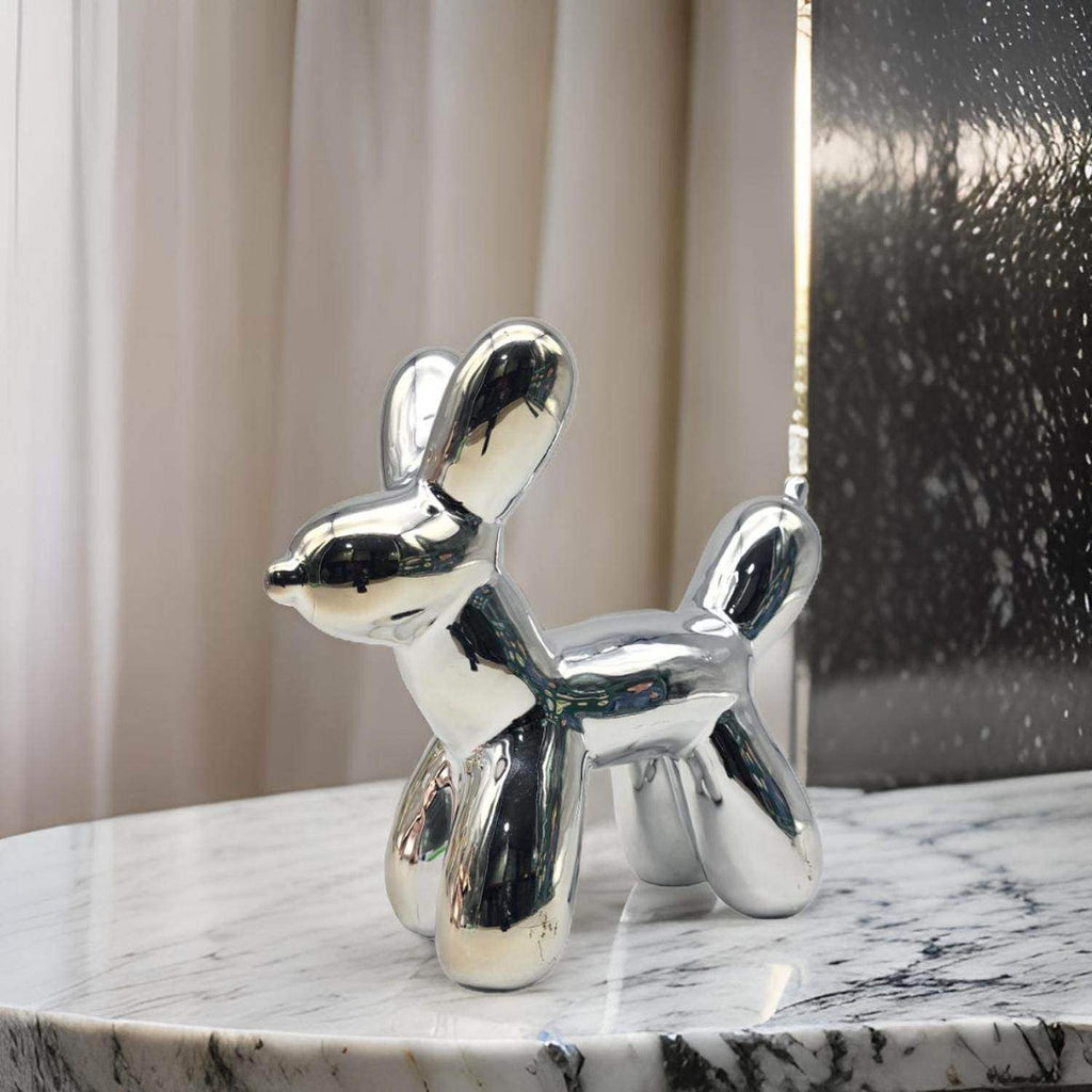 Adorno Perro Mascota Efecto Globo Metalizado Decoracion - Fliperex