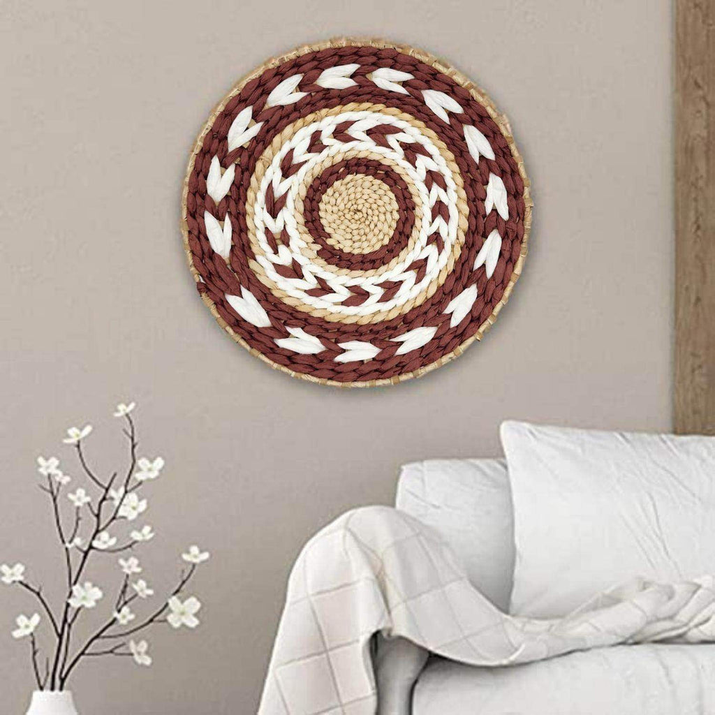 Circulo Decoración De Mimbre Para Pared Casa Terraza Variado - Fliperex