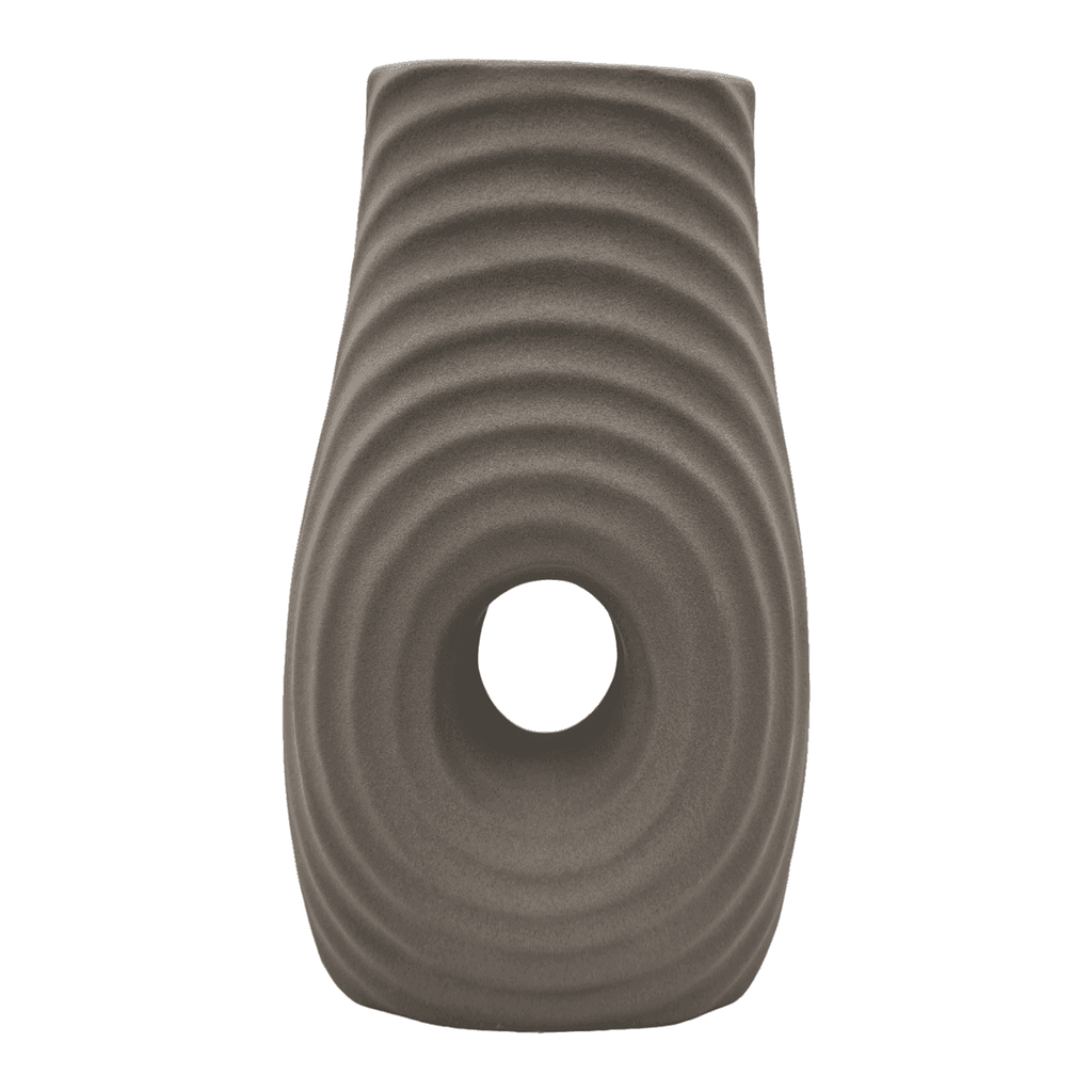 Jarron Florero De Ceramica Fina Decorativo Moderno Cafe - Fliperex