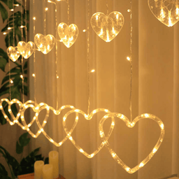 Luces Navideñas Solares Led Corazones Decoracion Navidad - Fliperex