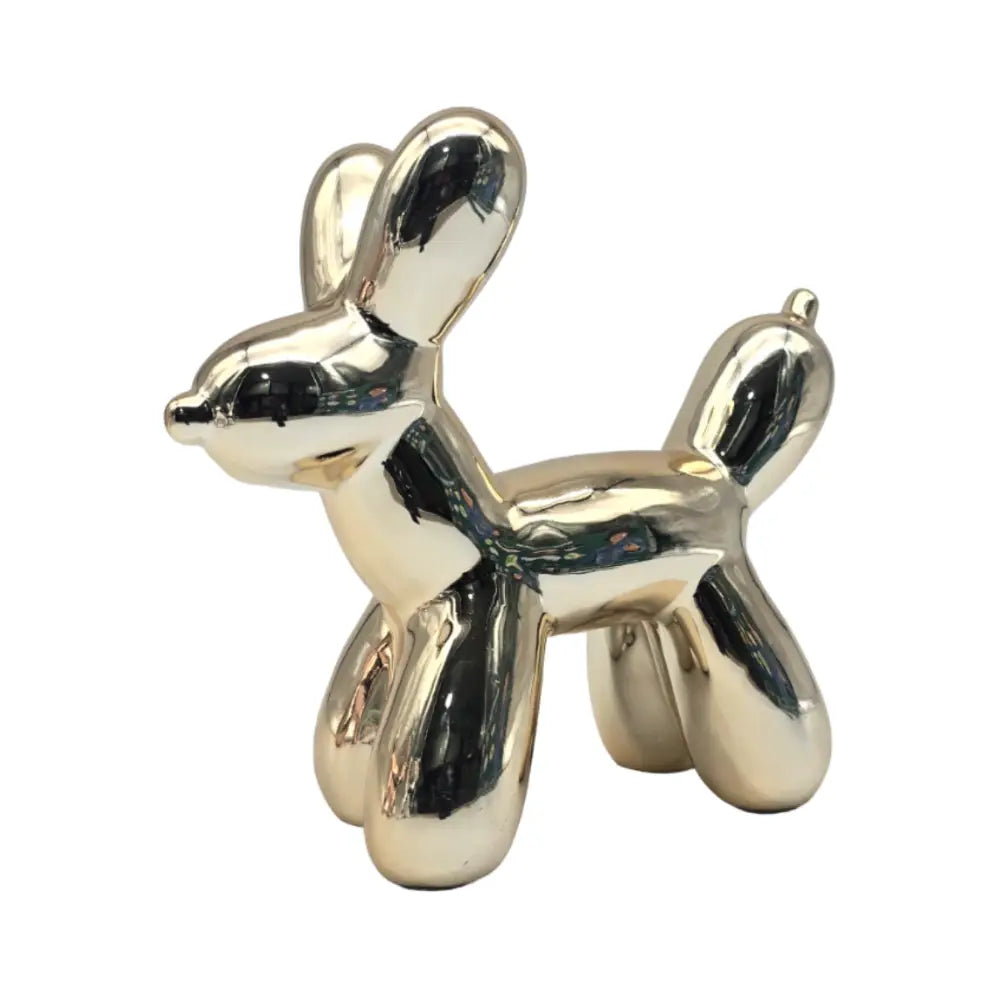 Adorno Perro Mascota Efecto Globo Metalizado Decoracion - Fliperex