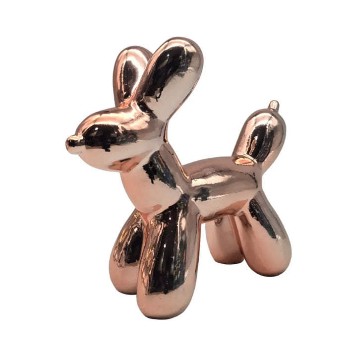 Adorno Perro Mascota Efecto Globo Metalizado Decoracion