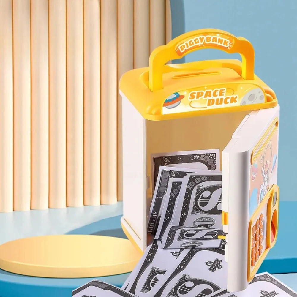 Alcancia Electronica Diseños Kawaii Caja Fuerte Portatil