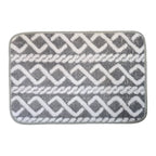 Alfombra De Baño Piso Extra Suave y Absorbente Diseño Trenza - Fliperex